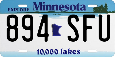 MN license plate 894SFU