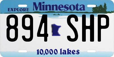 MN license plate 894SHP