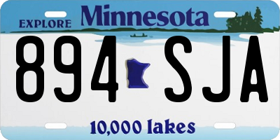 MN license plate 894SJA