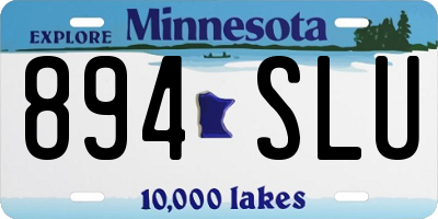 MN license plate 894SLU