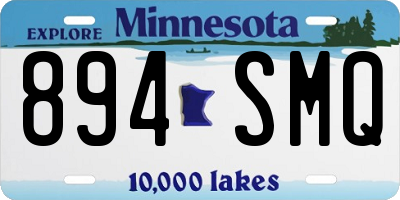 MN license plate 894SMQ
