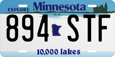MN license plate 894STF