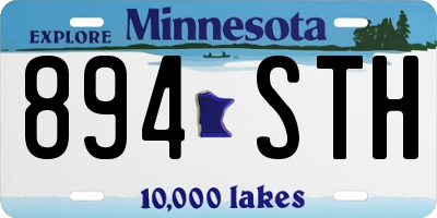 MN license plate 894STH