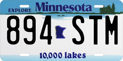 MN license plate 894STM