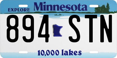 MN license plate 894STN