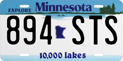 MN license plate 894STS