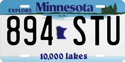 MN license plate 894STU