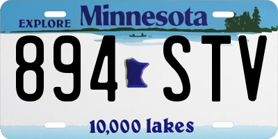MN license plate 894STV