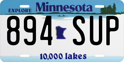 MN license plate 894SUP