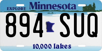 MN license plate 894SUQ