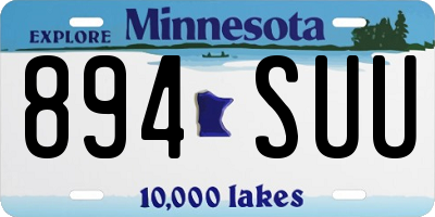 MN license plate 894SUU