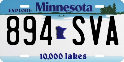 MN license plate 894SVA