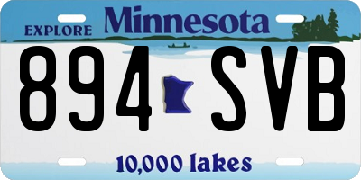 MN license plate 894SVB