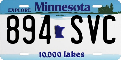 MN license plate 894SVC