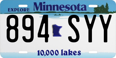 MN license plate 894SYY