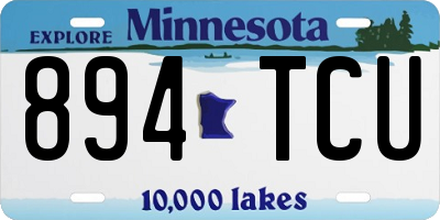 MN license plate 894TCU