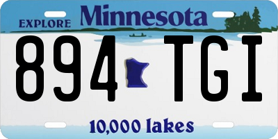 MN license plate 894TGI