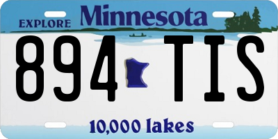 MN license plate 894TIS