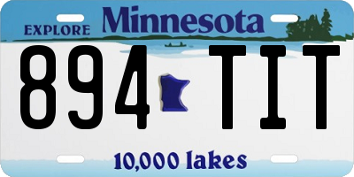 MN license plate 894TIT