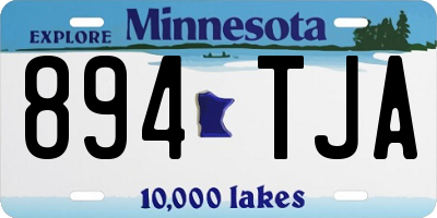 MN license plate 894TJA