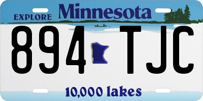 MN license plate 894TJC