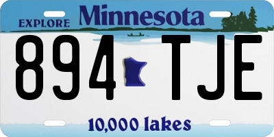 MN license plate 894TJE