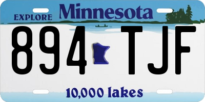 MN license plate 894TJF