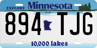 MN license plate 894TJG