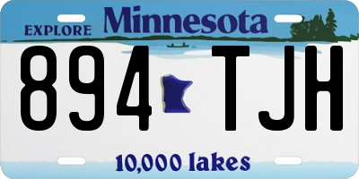 MN license plate 894TJH