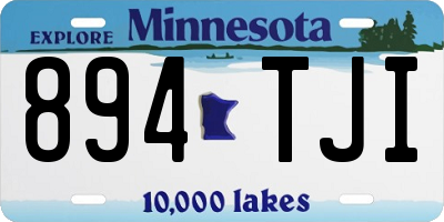 MN license plate 894TJI