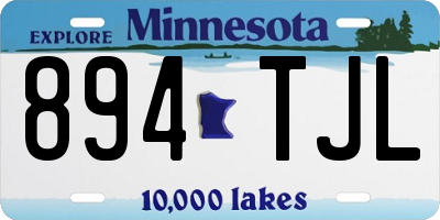 MN license plate 894TJL