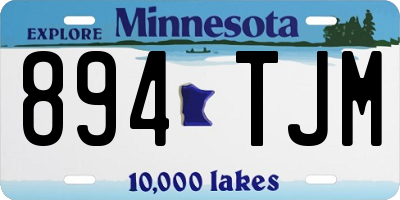 MN license plate 894TJM