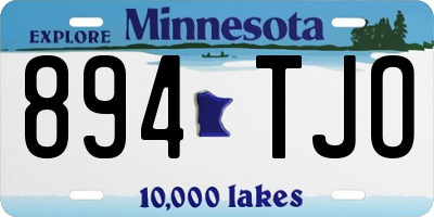 MN license plate 894TJO