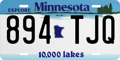 MN license plate 894TJQ