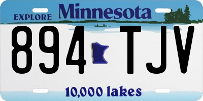 MN license plate 894TJV