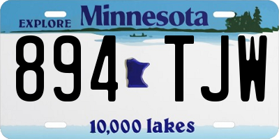 MN license plate 894TJW