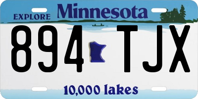 MN license plate 894TJX