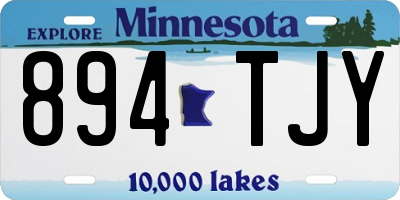 MN license plate 894TJY