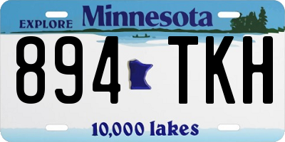 MN license plate 894TKH