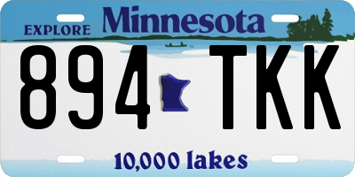 MN license plate 894TKK