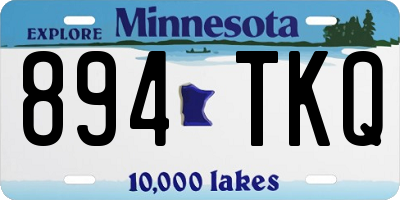MN license plate 894TKQ