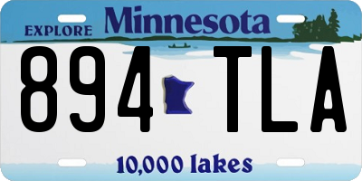MN license plate 894TLA