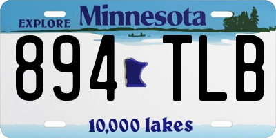 MN license plate 894TLB