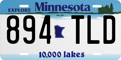 MN license plate 894TLD