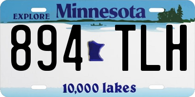 MN license plate 894TLH
