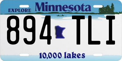 MN license plate 894TLI