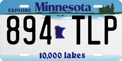 MN license plate 894TLP