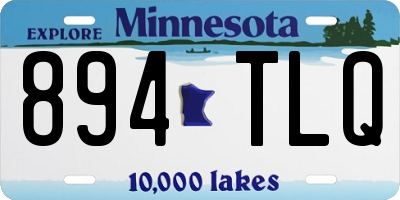 MN license plate 894TLQ