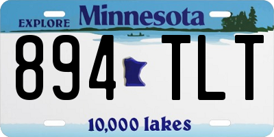 MN license plate 894TLT
