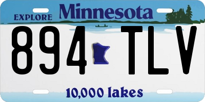 MN license plate 894TLV